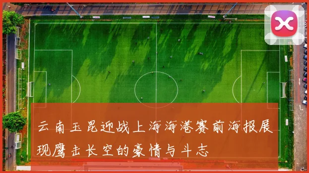 云南玉昆迎战上海海港赛前海报展现鹰击长空的豪情与斗志